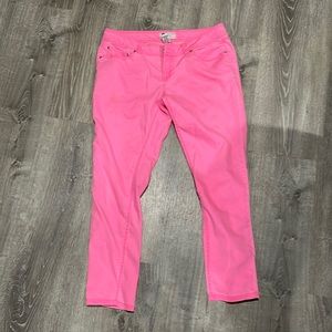 Hot pink jeans!